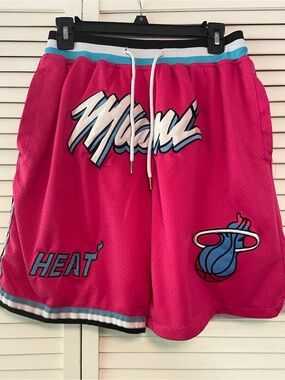 Just Don Retro-Modern Street-Lux Miami Heat Vice City BB Shorts Mens‎ M